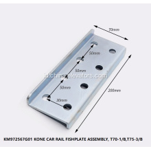 KM972567G01 CWT Rail Fishplate untuk Lift KONE